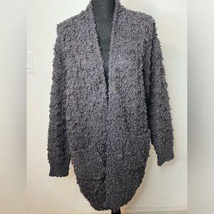 Davi & Dani Sweater Jacket Grey with Silver Size L